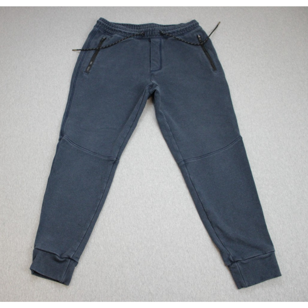 American Eagle Joggers Mens Size M Blue Zip Pockets Waistband Drawstrings